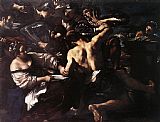 Guercino Canvas Paintings - Samson Captured by the Philistines